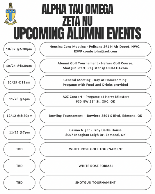 Upcoming Alumni Events